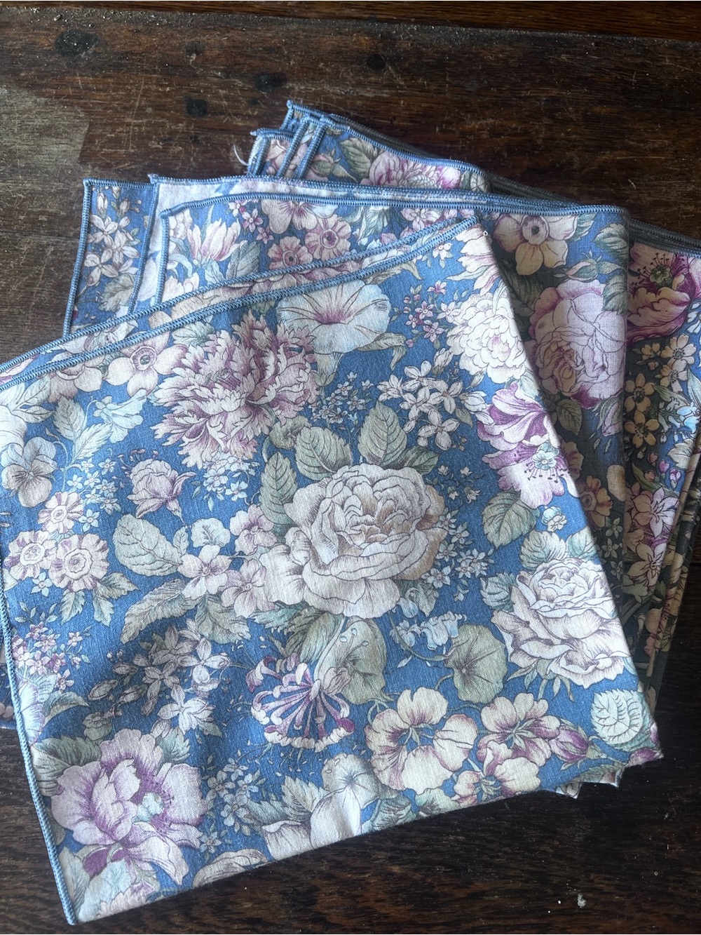 Ralph lauren style cloth napkins floral 8